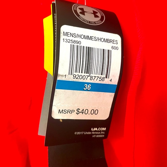 Under Armour Red Men’s Storm Swim Trunks.Size 36.NWT - Picture 4 of 5